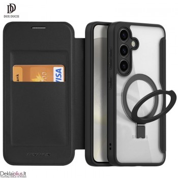 Dux Ducis Skin X Pro dirbtinos odos dėklas su magsafe (Samsung S24 Plus) Dux Ducis Skin X Pro dirbtinos odos dėklas su magsafe (Samsung S24 Plus)